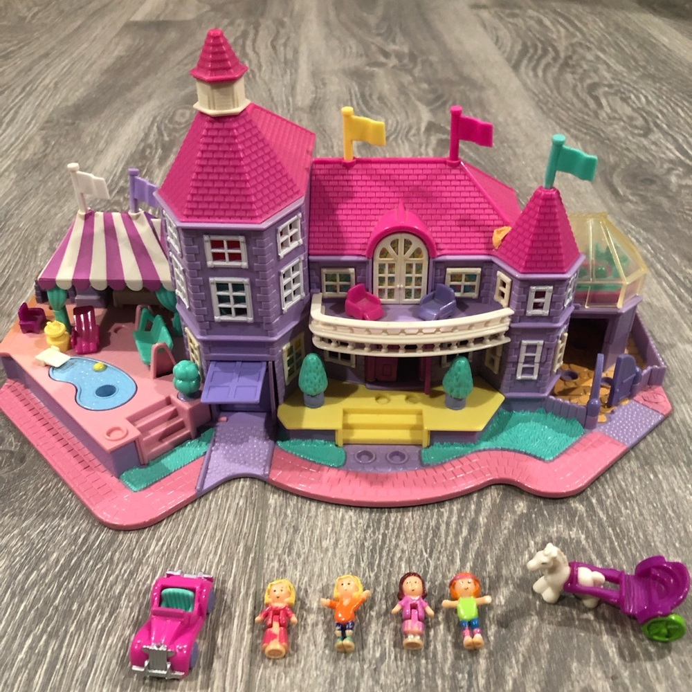 1994 Polly Pocket Magical Mansion - Complete Set w/ Working Lights